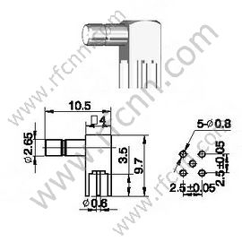 SSMB MALE FOR PCB RF Connector