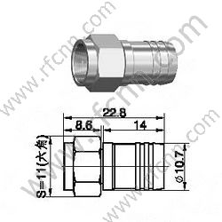 F RF Connector for RG6